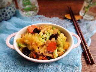 Stir-fried Pork with Double-ear Cauliflower recipe