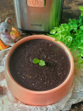 Purple Rice Black Sesame Porridge recipe