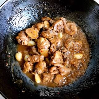 Braised Chicken Nuggets with Garlic recipe