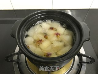 #一碗好汤#stewed Pear with Rock Sugar and Rose recipe