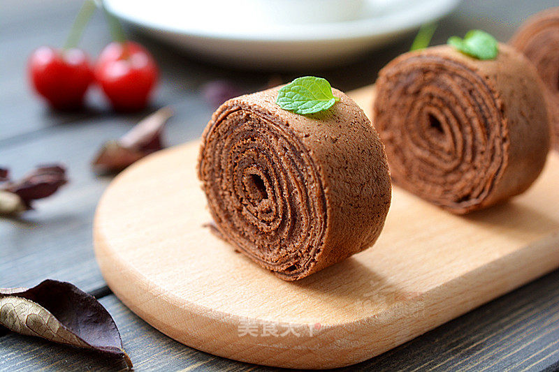 #trust的美#cocoa Baumkuchen recipe