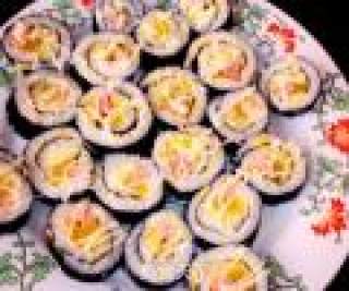 Changeable Egg Roll Sushi recipe