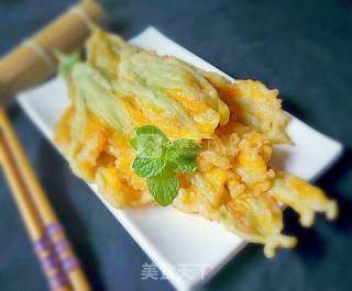 Fried Pumpkin Flowers recipe