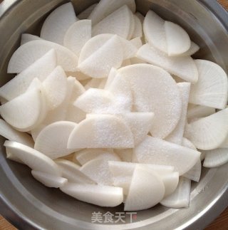 Sweet and Sour White Radish recipe