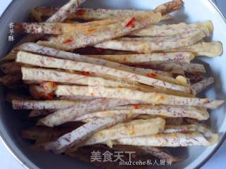 Snacks, Spicy Taro Crisp recipe