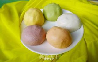 Colorful Glutinous Rice Balls recipe