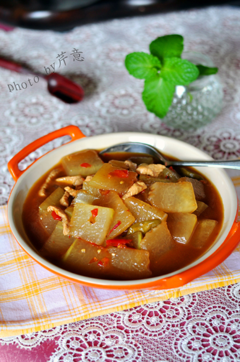 Braised Winter Melon with Chopped Pepper