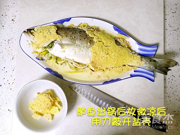 French Salt-baked Sea Bass recipe
