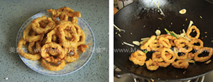 Flavored Squid Rings recipe
