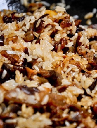Stewed Rice with Mushroom Sauce recipe