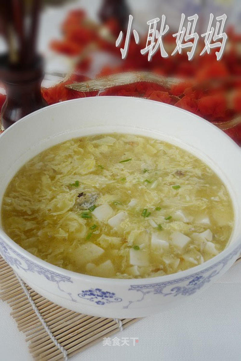 Crab Noodles and Tofu Soup recipe