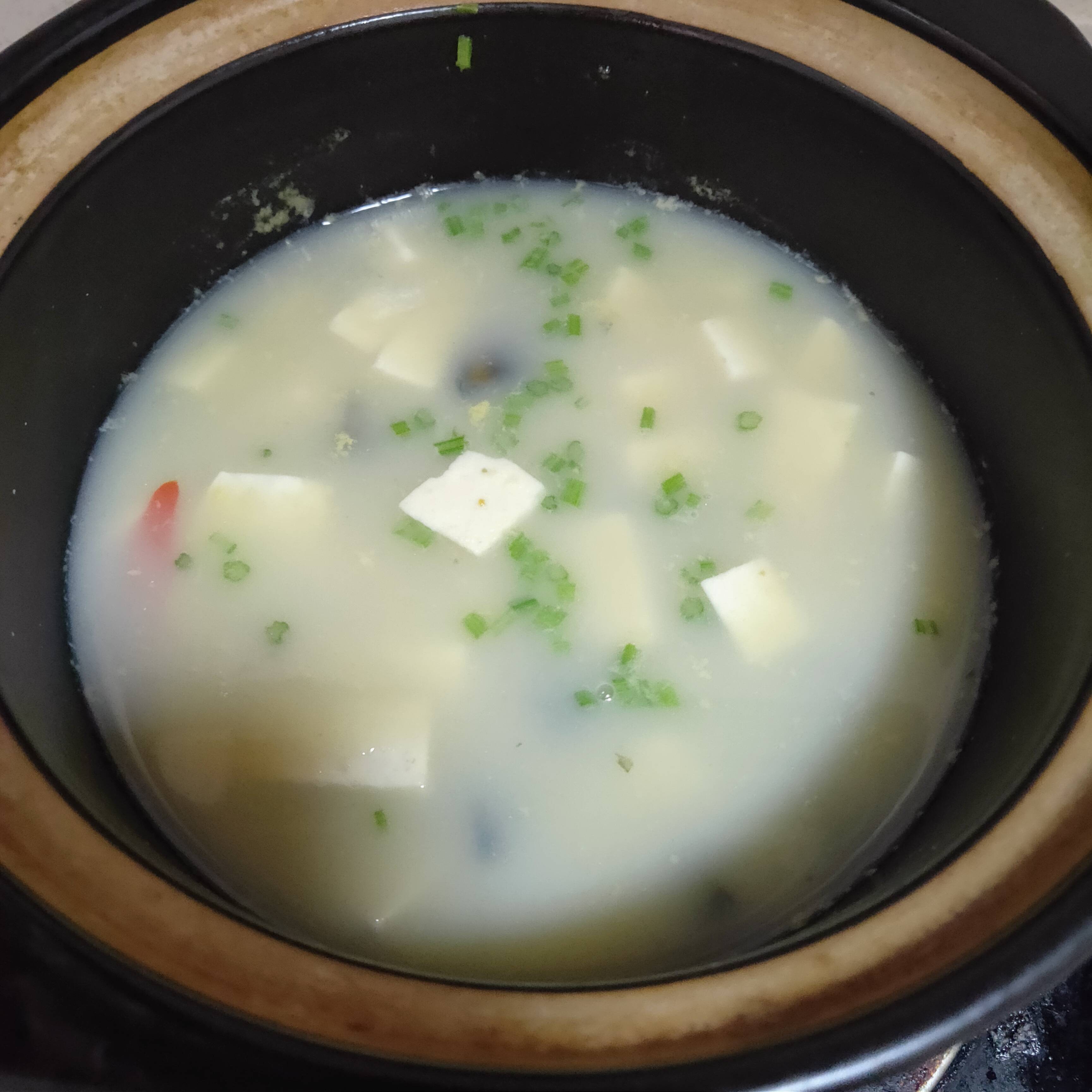 Preserved Egg Tofu Soup recipe
