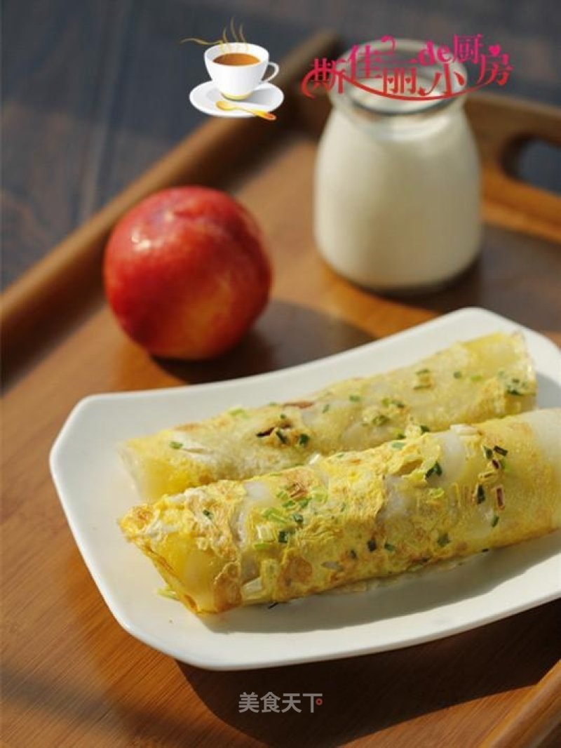 Simple Pancake with Fruits recipe
