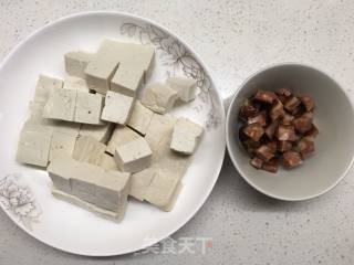 Stir-fried Tofu with Chinese Sausage recipe