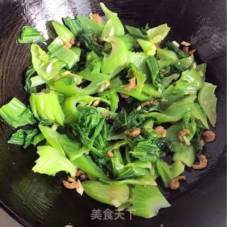 Golden Hook Stir-fried Mustard Greens recipe