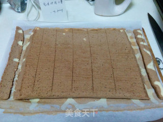 【giraffe Striped Cake Roll】 recipe