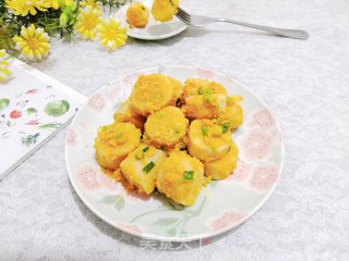Baked Yam with Salted Egg Yolk recipe