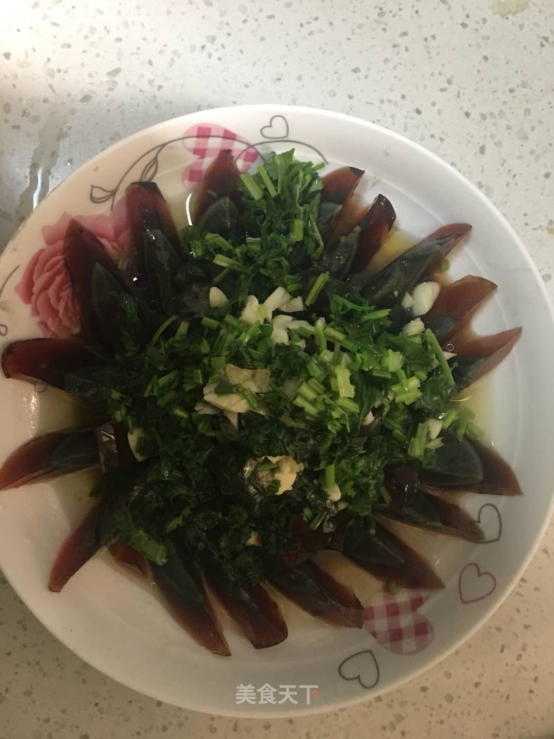 Preserved Egg with Cold Dressing recipe