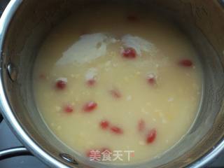 Corn Porridge with Wolfberry recipe