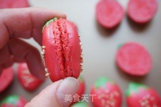 #四session Baking Contest and is Love to Eat Festival#french Strawberry Macarons recipe