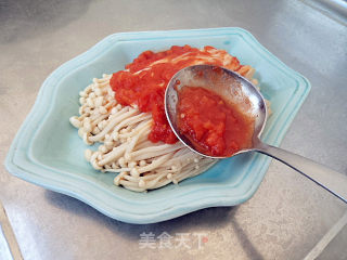 Enoki Mushroom in Tomato Sauce recipe