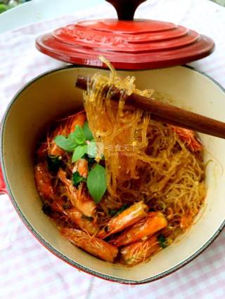 Nine-tiered Pagoda Shrimp Head Vermicelli Pot recipe