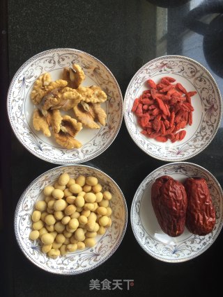 #trust之美#walnut Red Date Soy Milk recipe
