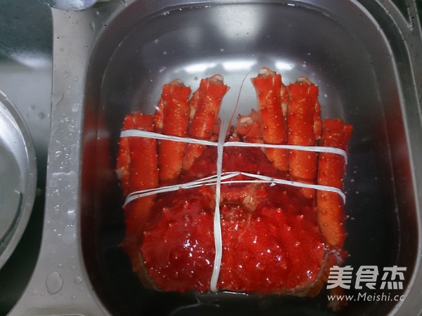 Baked King Crab with Cheese and Crab Congee recipe