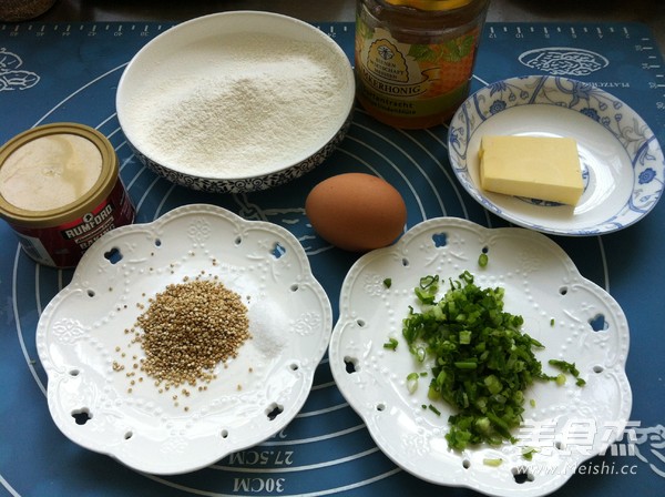 Chives Quinoa Madeleine recipe