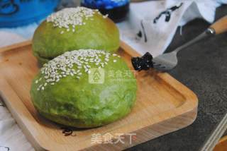 #aca烤明星大赛# Sesame Matcha Bag recipe