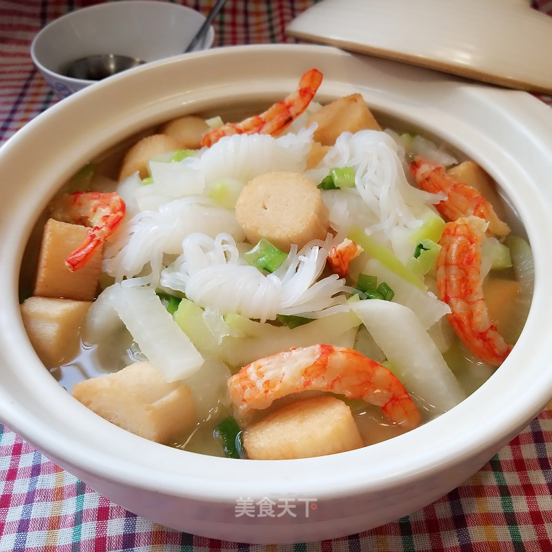 Shrimp, Dried Taro, Shredded Radish recipe