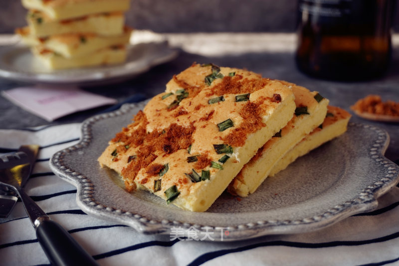 Chive Pork Floss Cake recipe