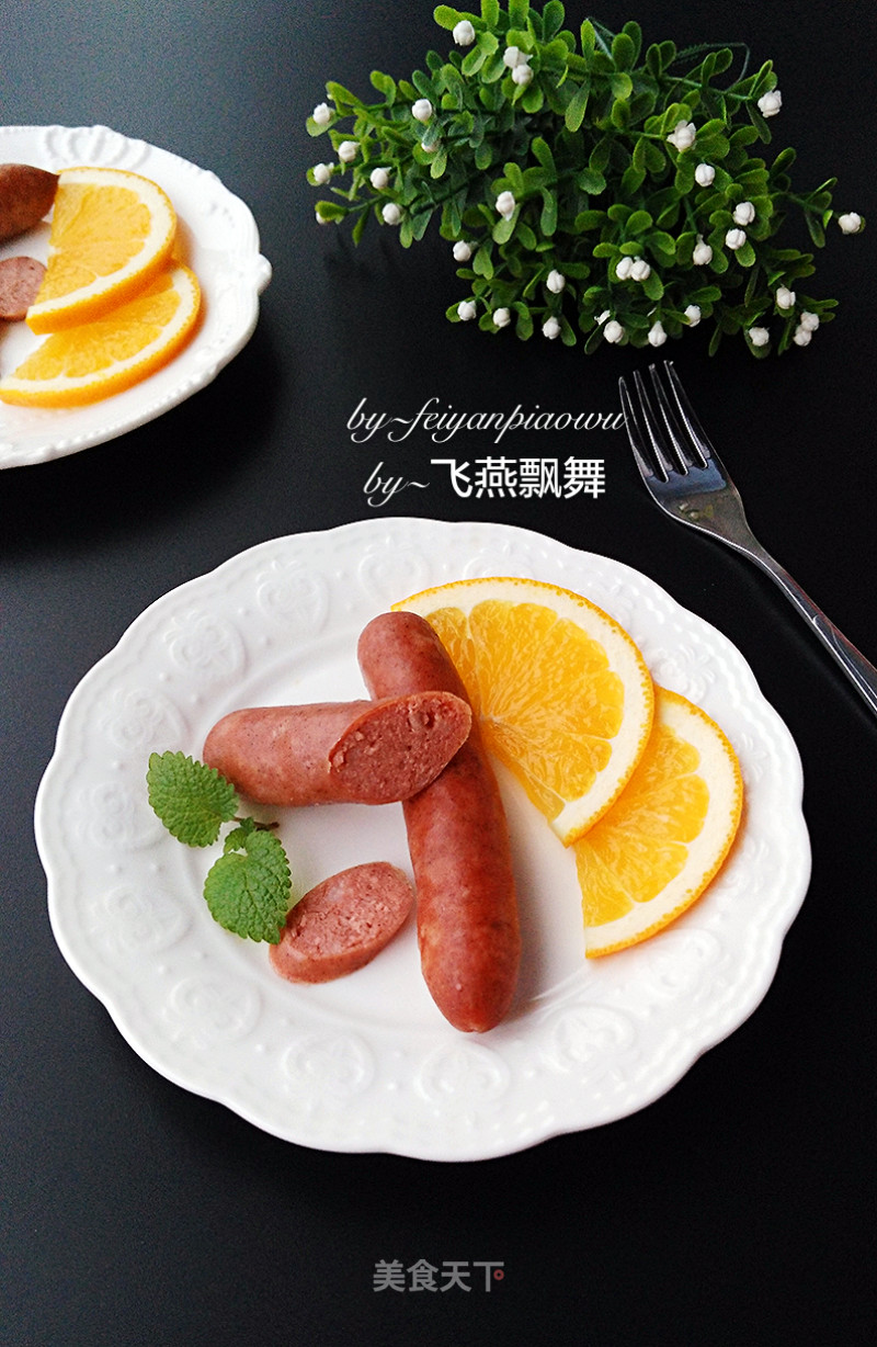 【wuhan】【homemade Black Pepper Crispy Sausage】 recipe