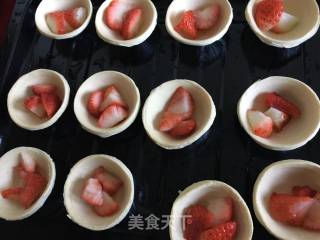 "oven Dish" Strawberry Egg Tart recipe