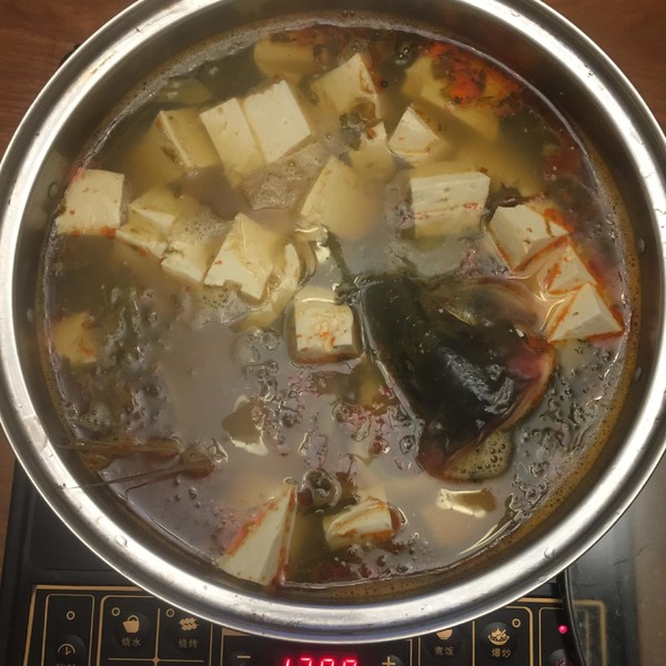 Sauerkraut Fish Tofu Hot Pot recipe