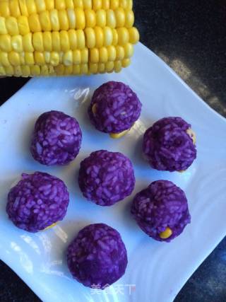 Corn and Purple Potato Dumpling recipe