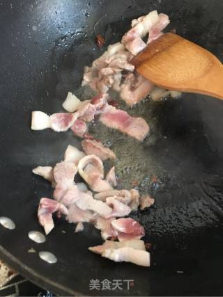 Fried Bamboo Shoots with Sliced Pork recipe