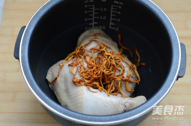 Stewed Chicken Soup with Cordyceps Flower recipe