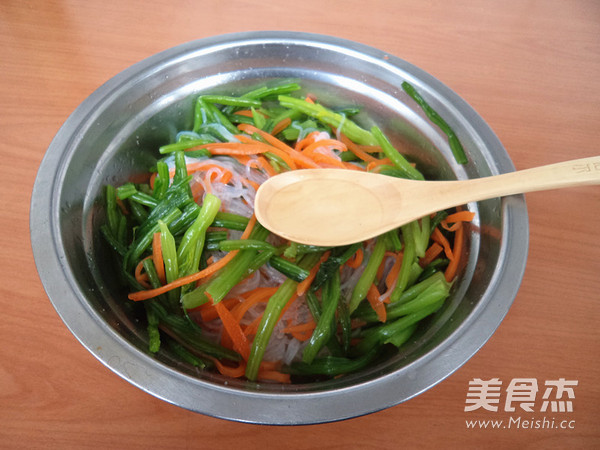 Glinolek Spinach Stalks Mixed with Double Silk recipe