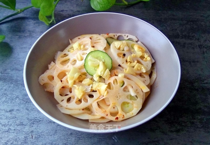 Garlic Lotus Root Slices recipe