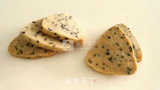 #aca烤明星大赛#five-spice Black Sesame Cookies recipe