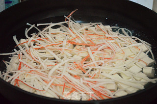 Crab Sticks Simmered Soft Tofu recipe