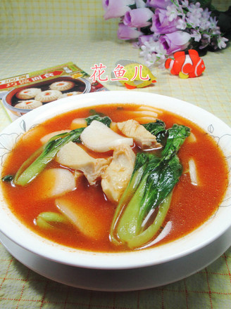 Tripe and Small Green Cabbage Rice Cake Soup