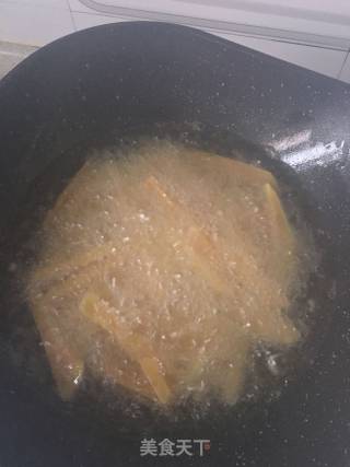 Fried Sweet Potato Strips recipe