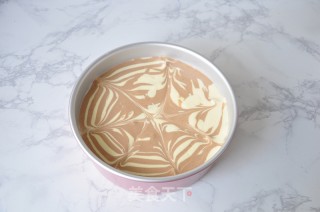 Zebra Pattern Cocoa Cake recipe