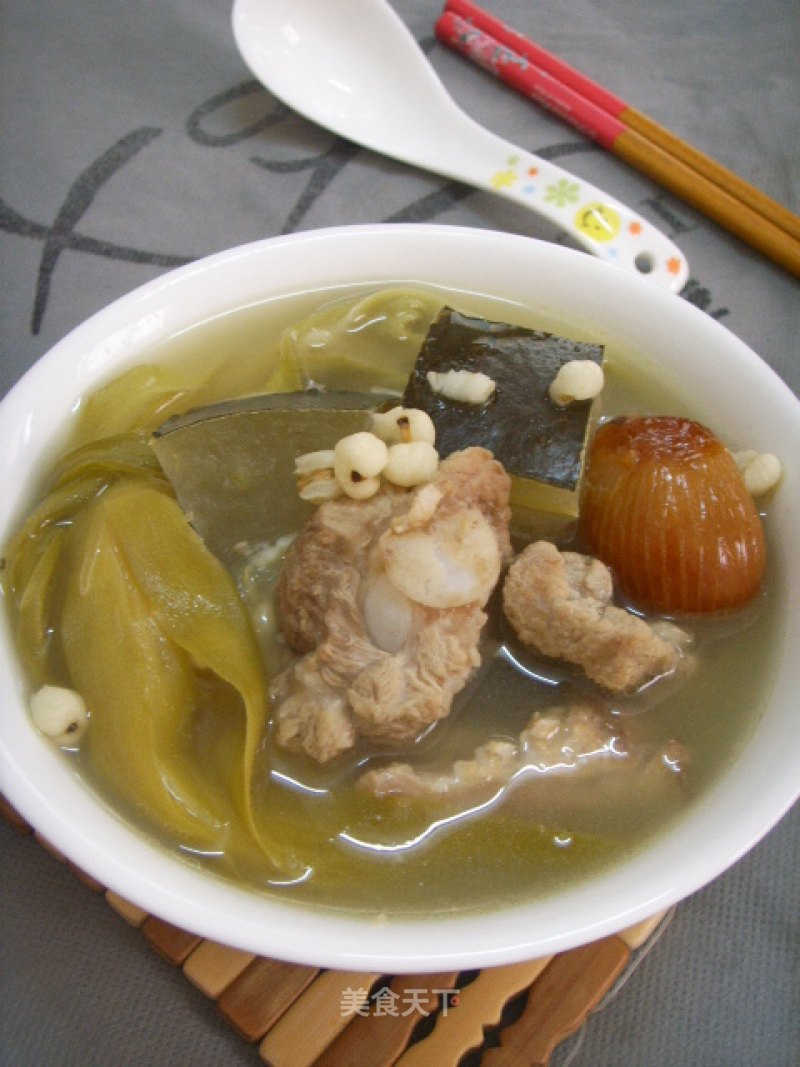 Sword Flower Barley Pork Bone Soup---spring Old Fire Soup recipe