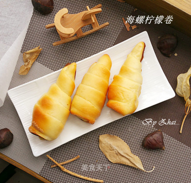 #柏翠大赛# Conch Lemon Roll recipe