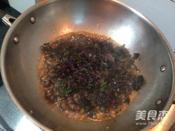 Stir-fried Shi Mo with Purple Whisker recipe