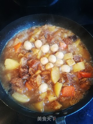 Beef Stew with Radish and Potatoes recipe