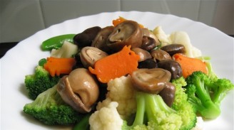 Grilled Seasonal Vegetables with Double Mushroom recipe